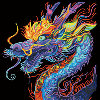 Neon Flock Dragon