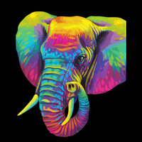 Neon Flock Elephant