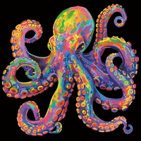 Neon Flock Octopus