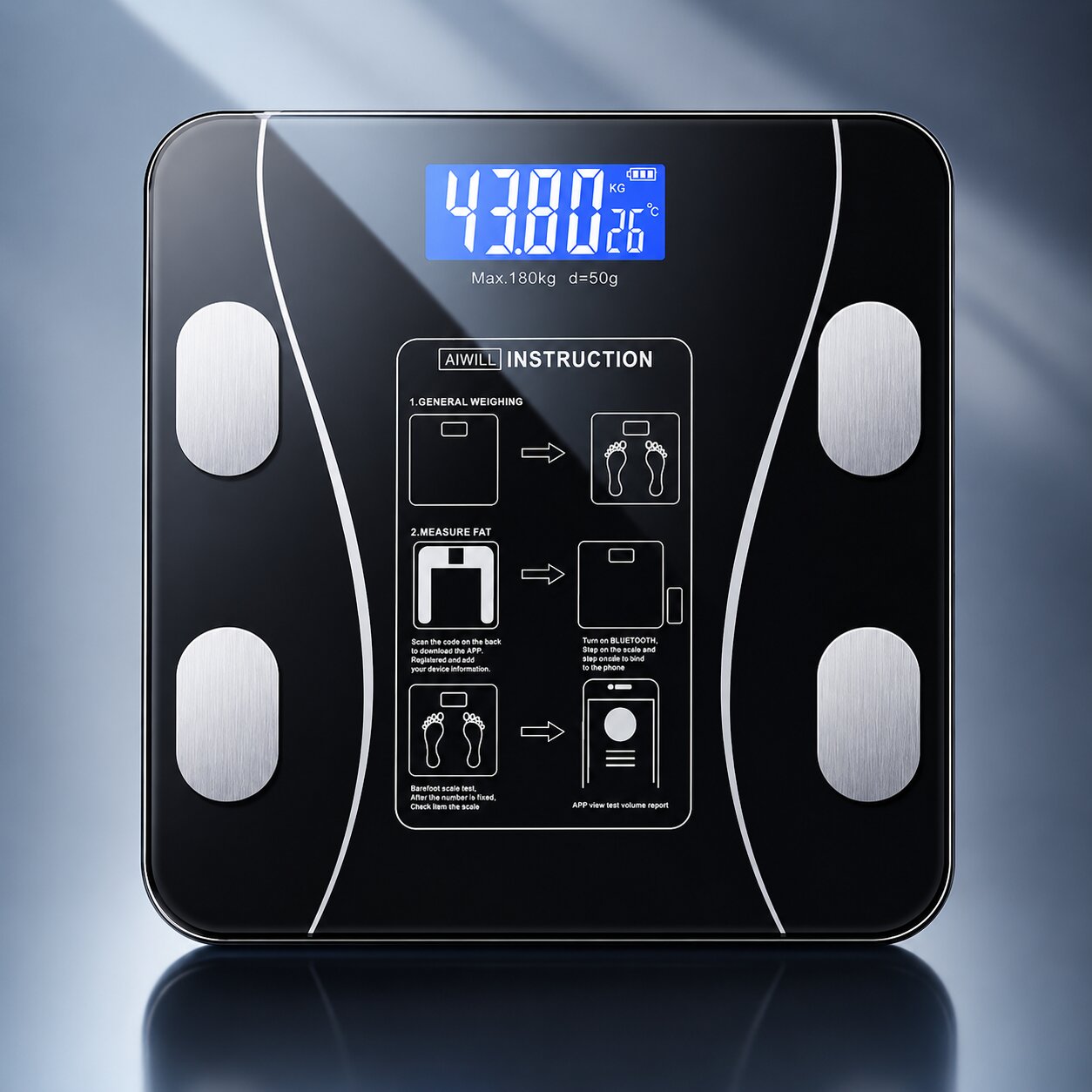 Smart Body Fat Scale | Bluetooth Bathroom Scale | Body Composition ...