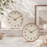 Modern Wall Clock for Living Room & Kitchen | Nordic Minimal Wall Clock | NordOak